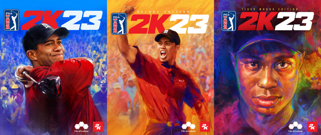 PGA Tour 2K23 Standard Edition, PGA TOUR 2K23 Deluxe Edition, PGA TOUR 2K23 Tiger Woods Edition
