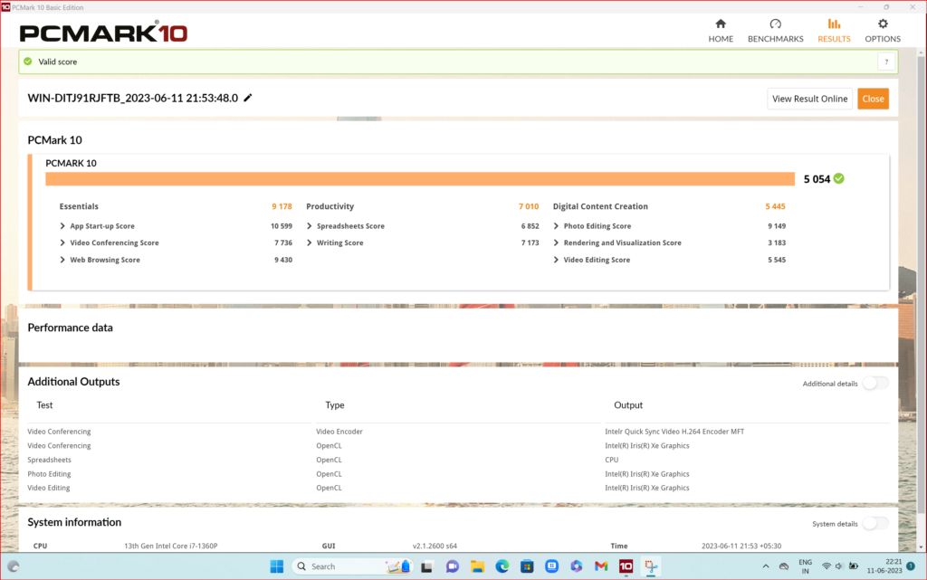 PCMark 10 for Samsung Galaxy Book 3 Pro Laptop