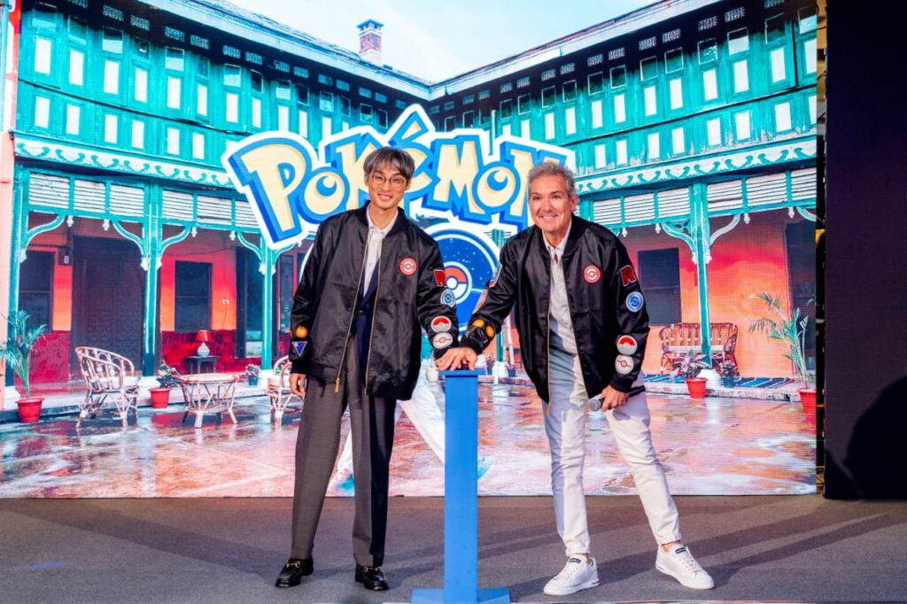 Takato Utsunomiya and Omar Tellez officially launching the app in Hindi