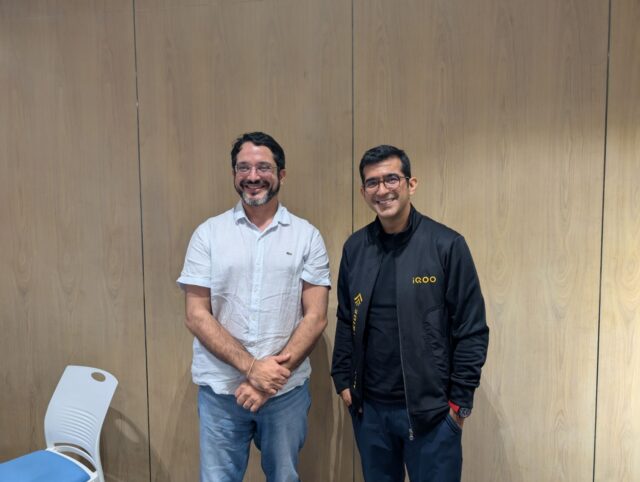 Akshat Rathee (MD Nodwin) and Nipun Marya (CEO iQOO)