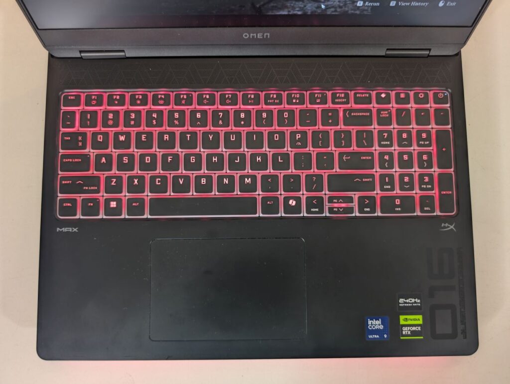 HP OMEN Max 16 ah0076TX keyboard