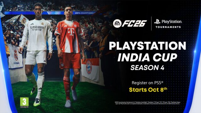 PlayStation India Cup 2025 EA SPORTS FC 26 tournament announcement by NODWIN Gaming and Sony PlayStation at Delhi Comic Con