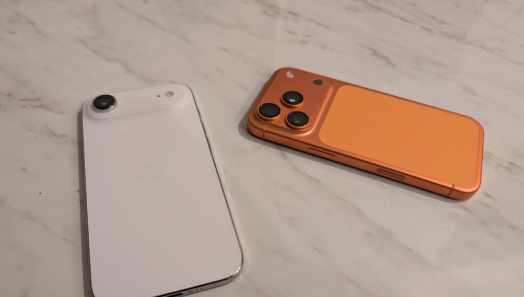 iPhone 17 Air and iPhone 17 Pro side by side on a table during long-term hands-on use.
