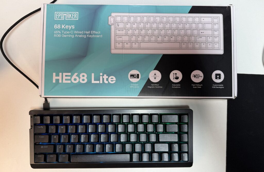 epomaker he68 side profile hall effect keyboard