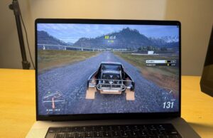 M1 MacBook Pro 16 running Forza Horizon 6 through GeForce Now